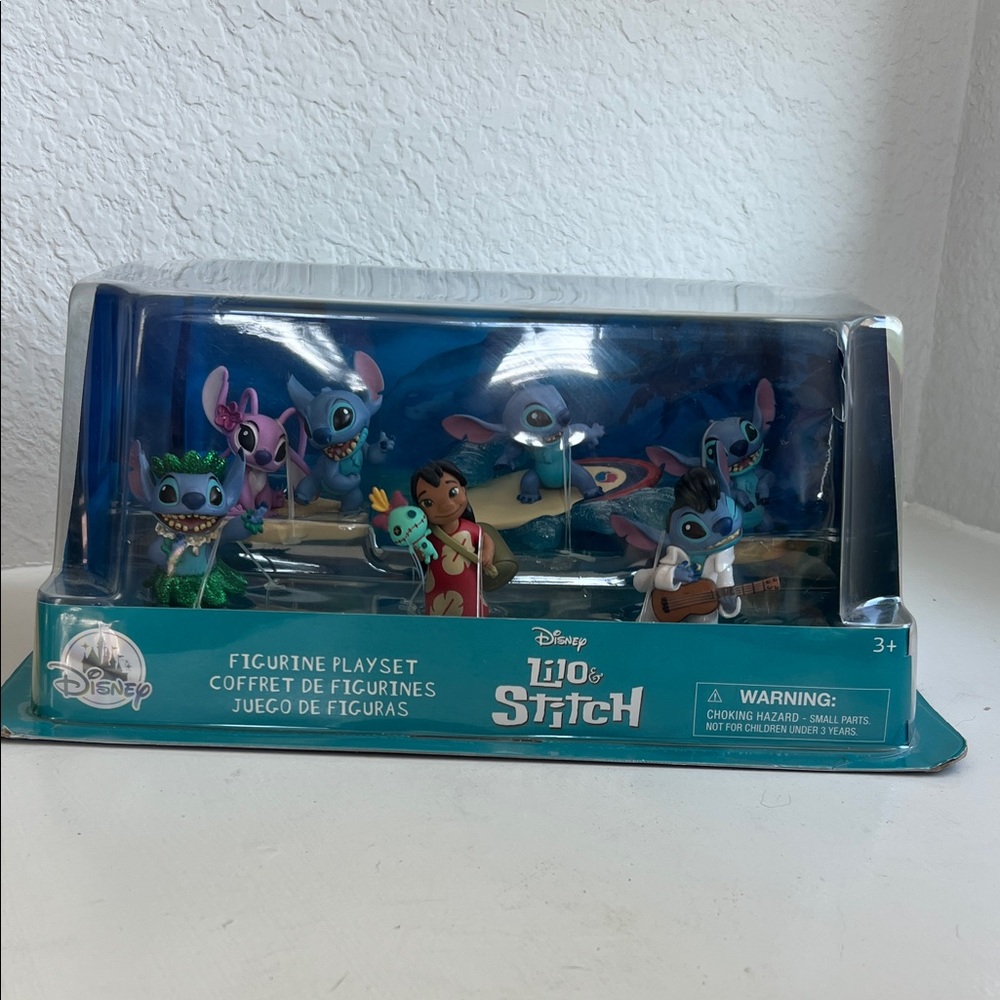 Disney Lilo & Stitch Figurine Set - Blue and Green